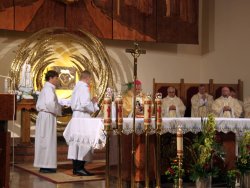 Wizytacja Ks. Biskupa Leszka Leszkiewicza o Odpust Parafialny ku czci św. Małgorzaty Marii Alacoque